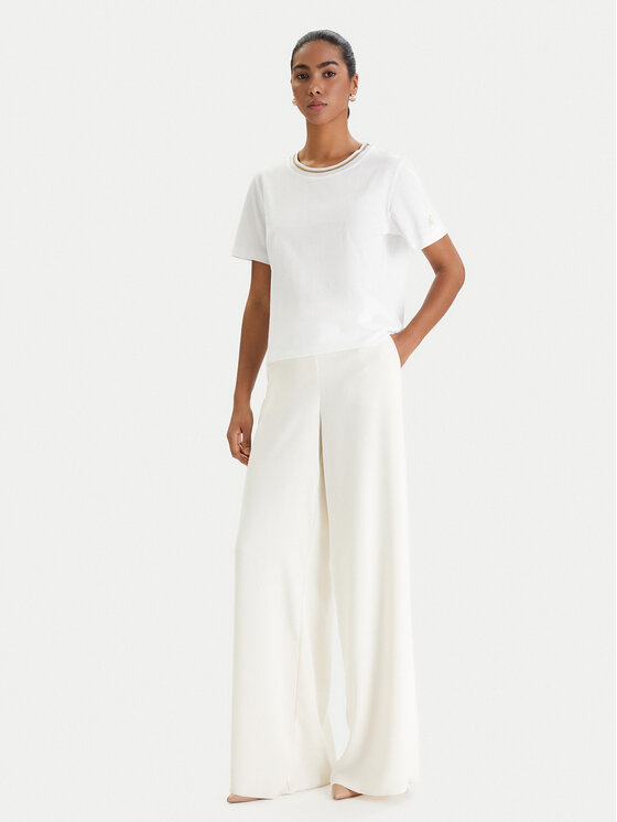 Luisa Spagnoli Luisa Spagnoli T-krekls Balearica 543152 Balts Regular Fit