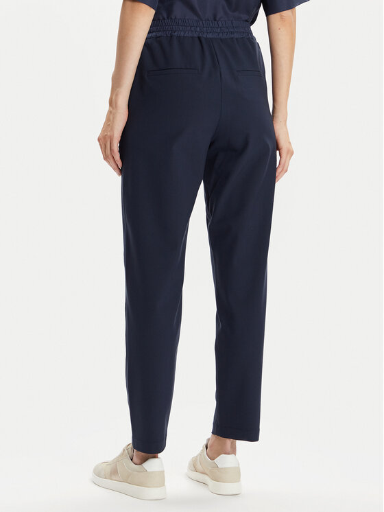 Marella Marella Kalhoty z materiálu Toast 2413131065 Tmavomodrá Regular Fit