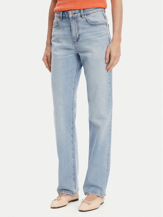 United Colors Of Benetton United Colors Of Benetton Jeansy 41TBDE00J Modrá Straight Leg