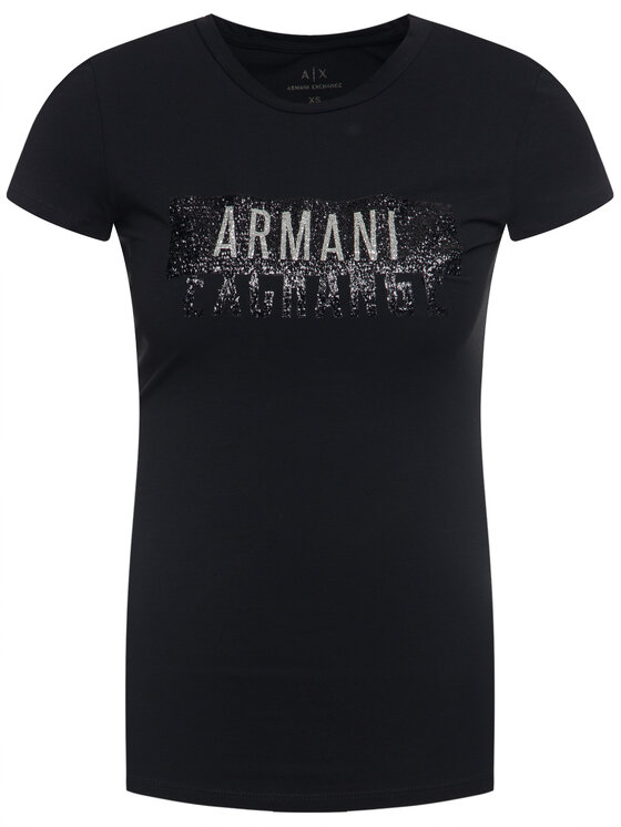 Armani Exchange Armani Exchange T-Shirt 6GYT91 YJC7Z 1200 Černá Slim Fit
