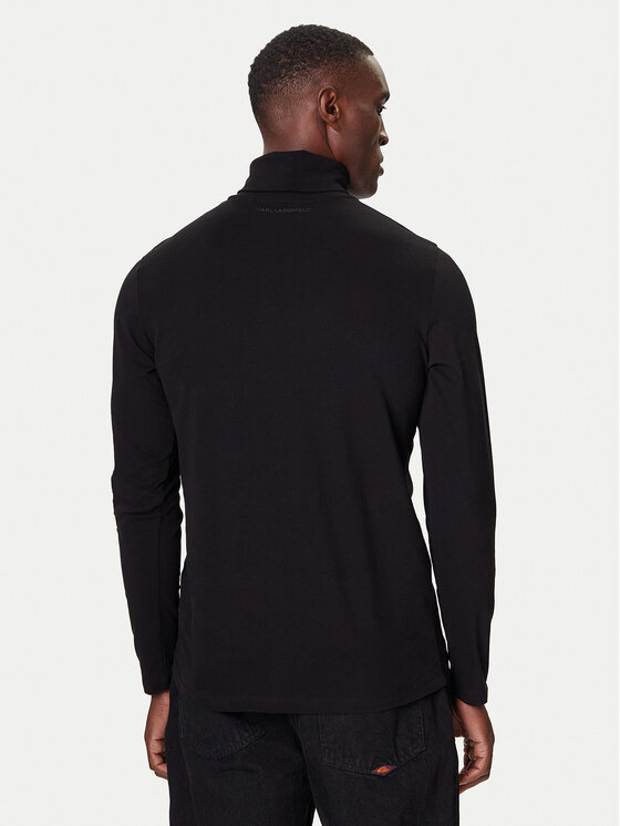 KARL LAGERFELD KARL LAGERFELD Golf 755023 554226 Črna Regular Fit