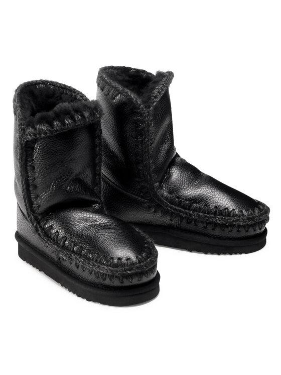 Mou Mou Μπότες Χιονιού Eskimo Boot 24 FW101000B Μαύρο