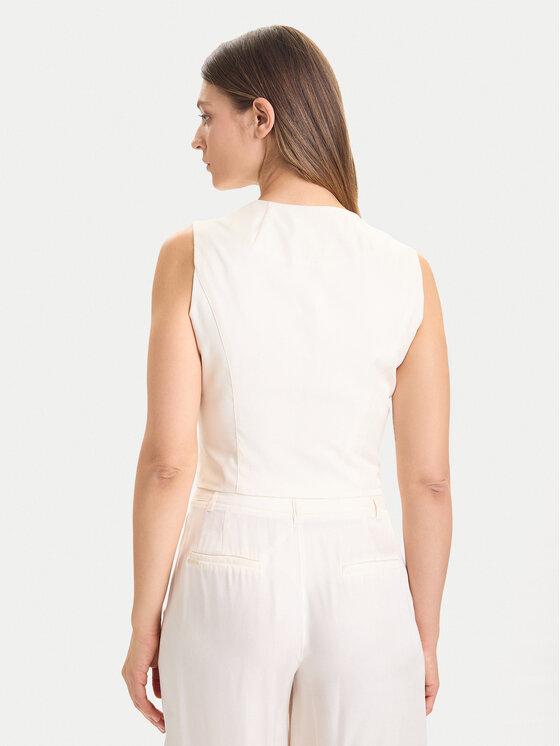 Guess Guess Prsluk W5YH51 WH5N2 Écru Regular Fit