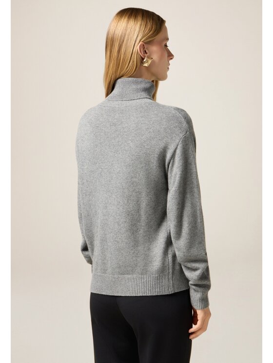Oltre Oltre Sweter M507J005269N013 Szary Regular Fit