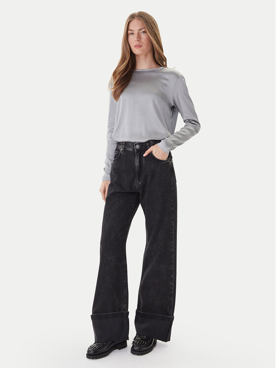 ViCOLO ViCOLO Bluză TF0244 Gri Regular Fit