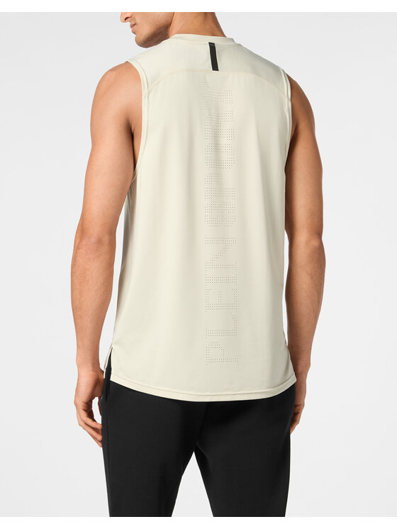 Plein Sport Plein Sport Tank top 22979 Szary Regular Fit