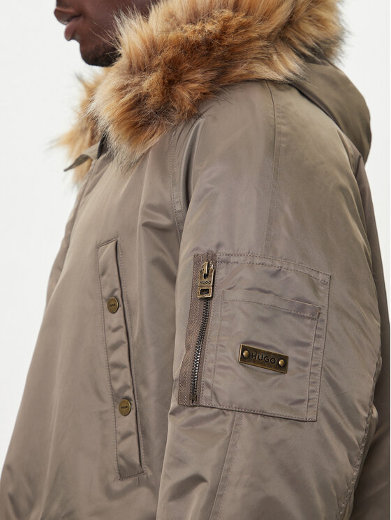 HUGO HUGO Parka Makaro2541 50546236 Bež Regular Fit