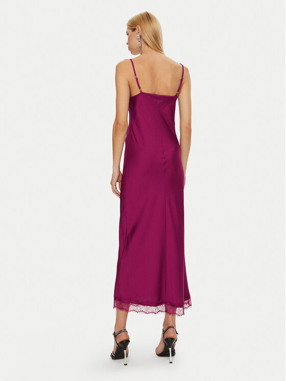 Rinascimento Rinascimento Rochie cocktail CFC0120043003 Vișiniu Regular Fit