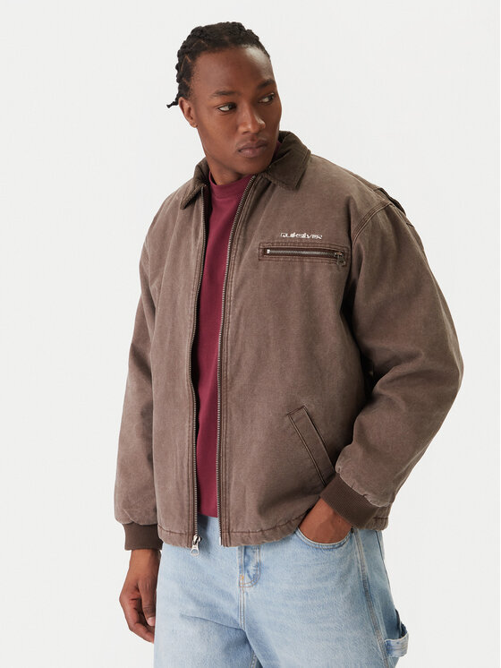 Quiksilver Quiksilver Jeansjacke Shaper Pad EQYJK04174 Braun Regular Fit