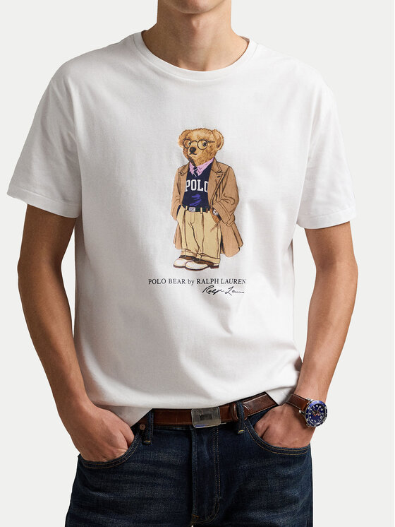 Polo Ralph Lauren Polo Ralph Lauren Tričko 710974584001 Biela Custom Slim Fit