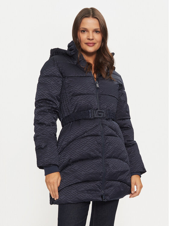 Guess Guess Зимно яке Seline W4BL58 WGL72 Тъмносин Regular Fit