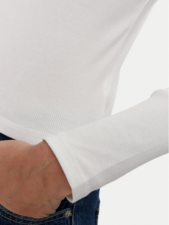 Gap Gap Majica 542721-04 Bijela Slim Fit