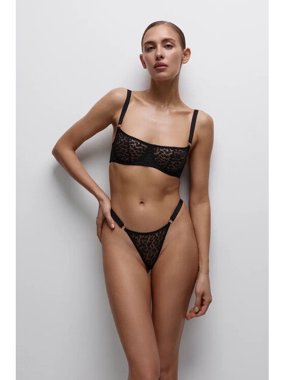 Merci Lingerie Merci Lingerie Biustonosz EB05LEO05 Czarny