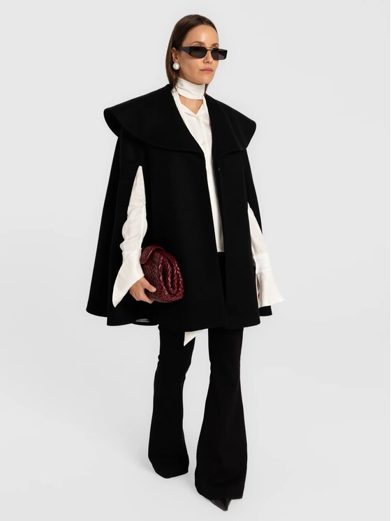 MANDRAGORA MANDRAGORA Poncho Sorte Nero Standard Fit