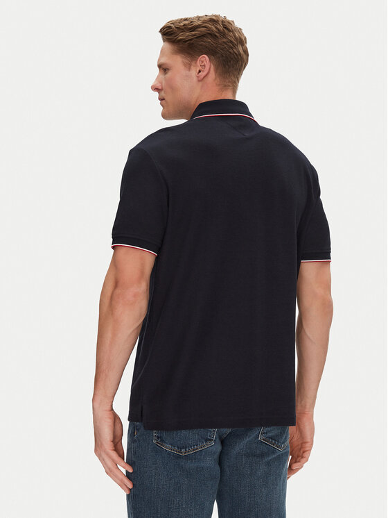 Tommy Hilfiger Tommy Hilfiger Polo MW0MW38457 Granatowy Classic Fit