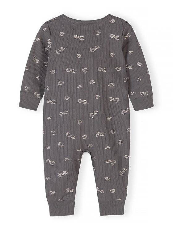 minoti minoti Pajac NOSBABYRIB1 Écru Regular Fit
