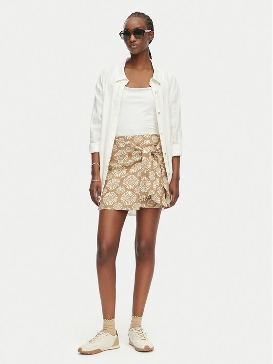 Roxy Roxy Mini suknja Summer Cocktail ERJWK03176 Bež Regular Fit
