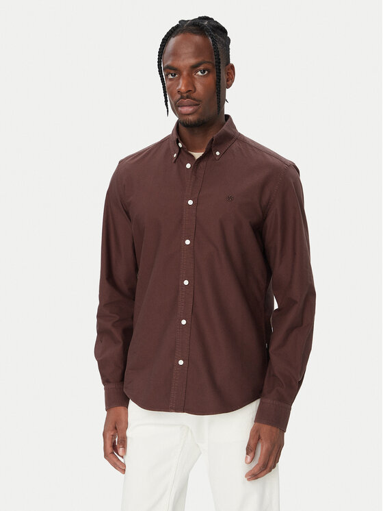 BOSS BOSS Сорочка 50567015 Коричневий Regular Fit