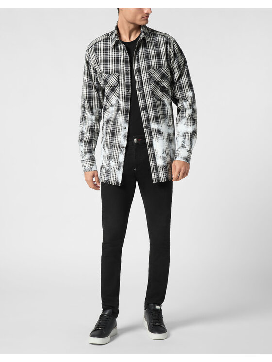 PHILIPP PLEIN PHILIPP PLEIN Koszula 22245 Czarny Regular Fit