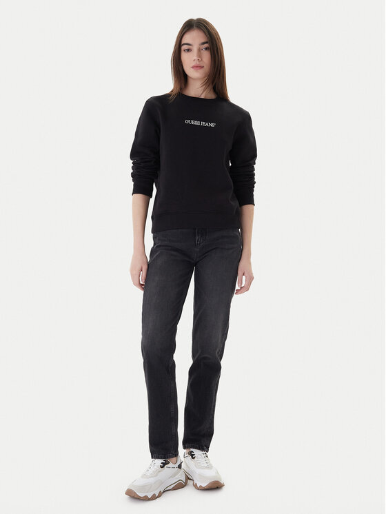 Guess Guess Дънки W2YA21 D4QD1 Черен Mom Fit