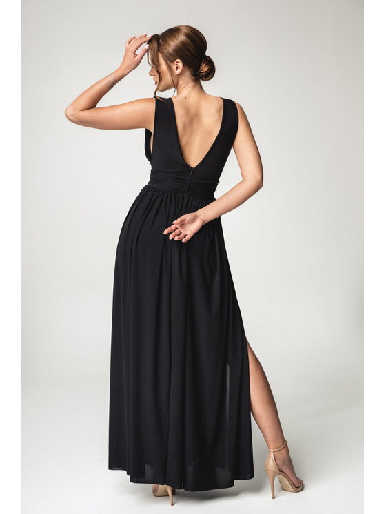 Aurora Aurora Večerní šaty Aurelia Černá Feminine Fit