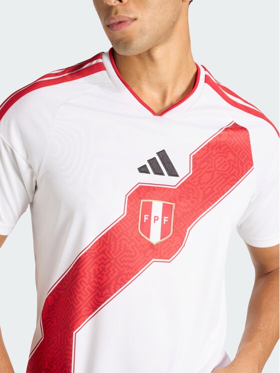 adidas adidas Koszulka techniczna Peru Biały Slim Fit