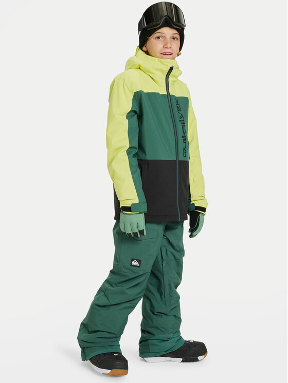 Quiksilver Quiksilver Snowboardové nohavice Utility EQBTP03057 Zelená Regular Fit