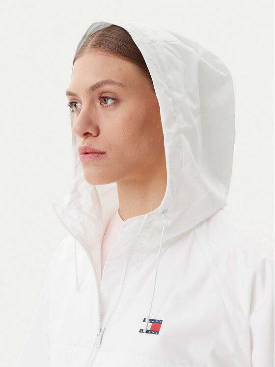 Tommy Jeans Tommy Jeans Jakna protiv vjetra Essential DW0DW20672 Bijela Relaxed Fit