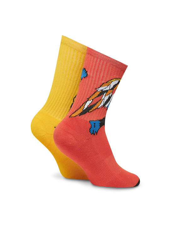 Volcom Volcom Kõrgete unisex sokkide komplekt (2 paari) Fa Bob Mollena D6312506 Värviline