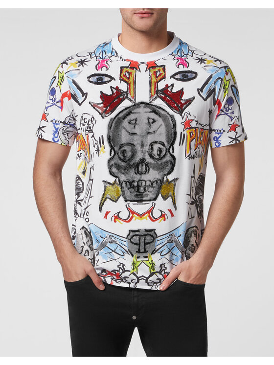 PHILIPP PLEIN PHILIPP PLEIN T-Shirt 243 Bílá Regular Fit
