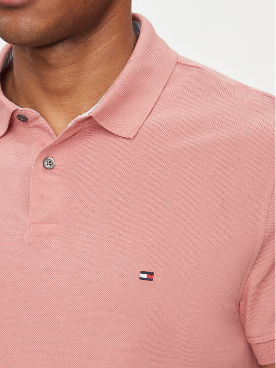 Tommy Hilfiger Tommy Hilfiger Pólóing 1985 MW0MW17770 Rózsaszín Regular Fit