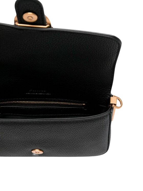 PINKO PINKO Σάκος Love one slouchy baby bottalato soft Μαύρο