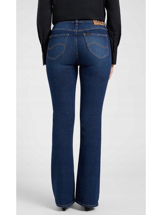 Lee Lee Jeansy Breese Boot Niebieski Bootcut Fit