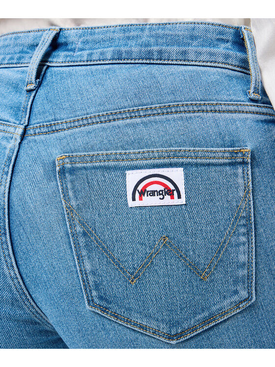 Wrangler Wrangler Jeansy Flare 112362360 Niebieski Flare Fit