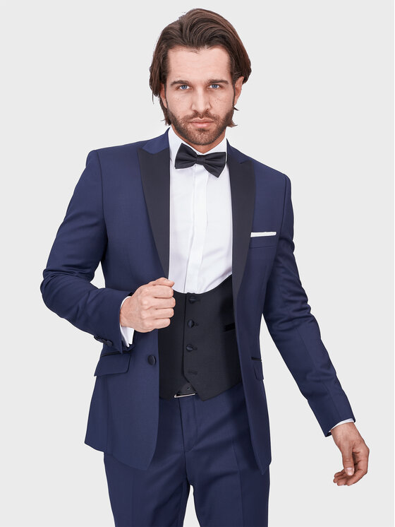 Evenemen Evenemen Garnitur Pompeo Granatowy Slim Fit