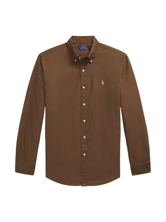 Polo Ralph Lauren Polo Ralph Lauren Πουκάμισο 710805564519 Σκούρο καφέ Regular Fit