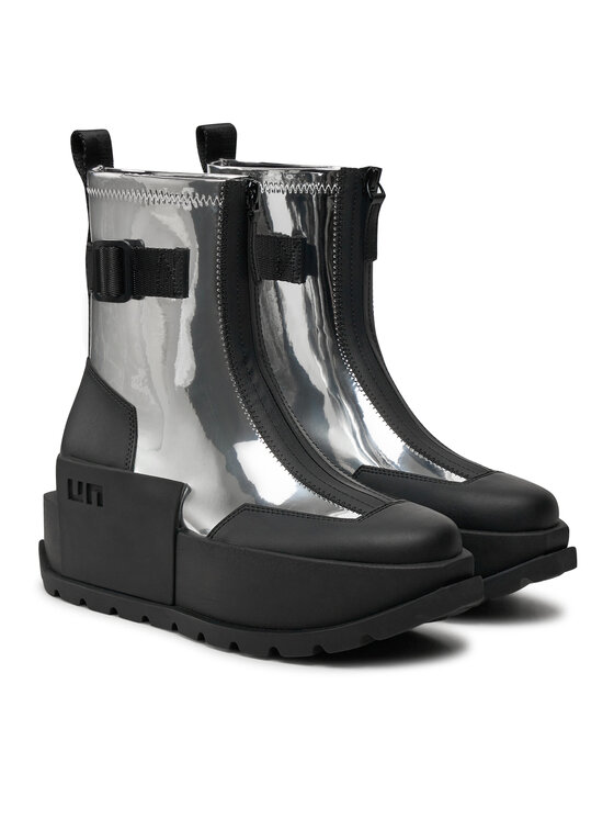 United Nude United Nude Škornji Roko Bootie II 1077714113 Srebrna