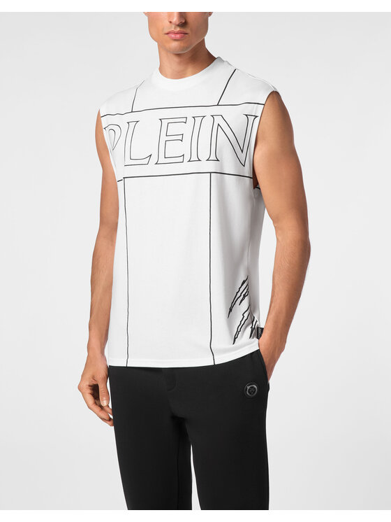 Plein Sport Plein Sport Smanicato 19547 Bianco Regular Fit