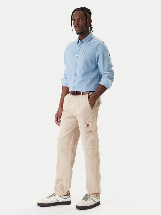 Tommy Jeans Tommy Jeans Stoffhose Sonny DM0DM22651 Beige Slim Fit