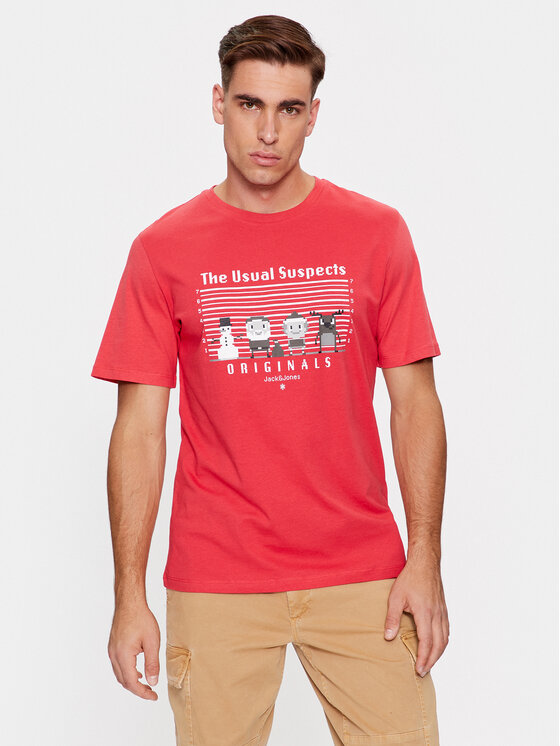 Jack&Jones T-shirt 12246605 Crvena Standard Fit