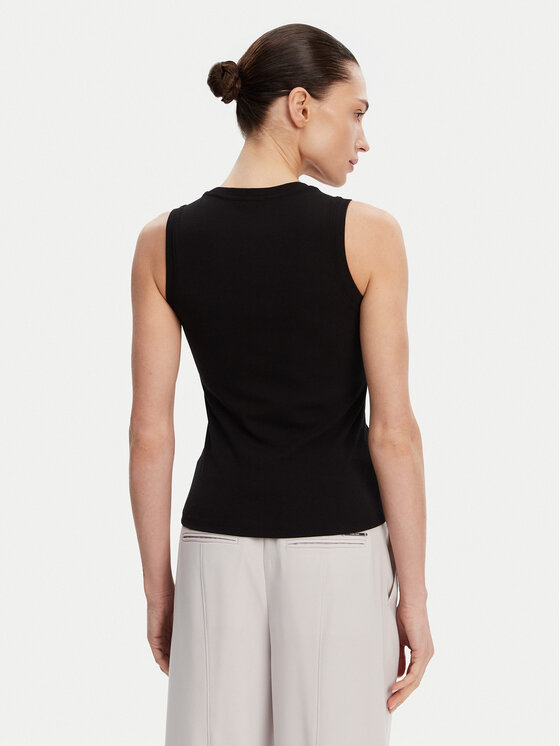 Fracomina Fracomina Top FP25ST2001J40101 Schwarz Slim Fit