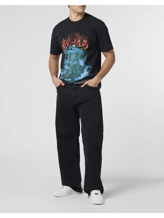 PHILIPP PLEIN PHILIPP PLEIN T-Shirt 26231 Czarny Regular Fit