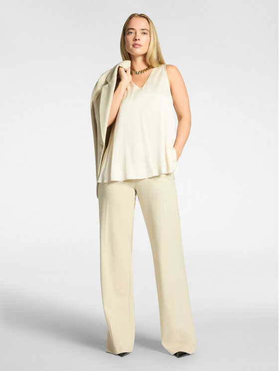 Elena Mirò Elena Mirò Blusa D112P000032N002 Crema Regular Fit