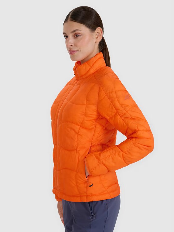 4F 4F Outdoorová bunda 4FWSS25TDJAF531-70S Oranžová Slim Fit