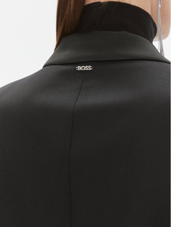 BOSS Boss Płaszcz przejściowy Caleco 50504515 Czarny Regular Fit