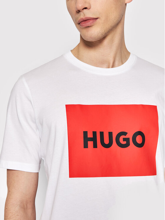 HUGO Hugo T-Shirt Dulive222 50467952 Biały Regular Fit