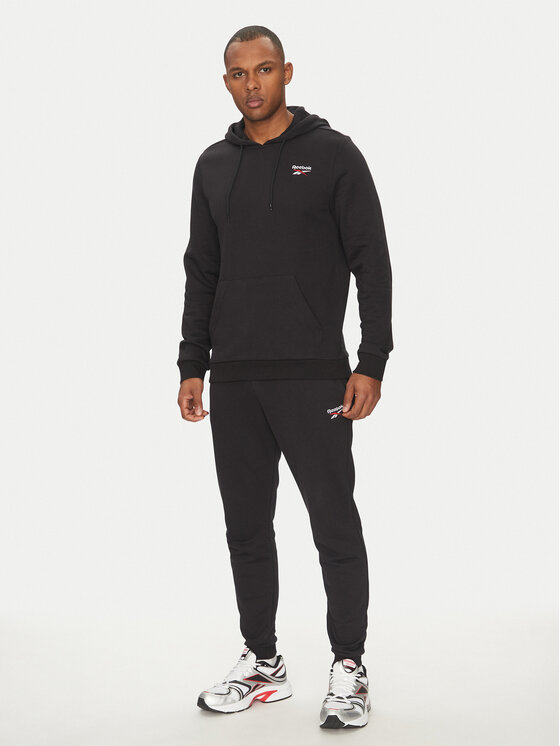 Reebok Reebok Mikina Identhlty Small Logo 100221784 Černá Regular Fit
