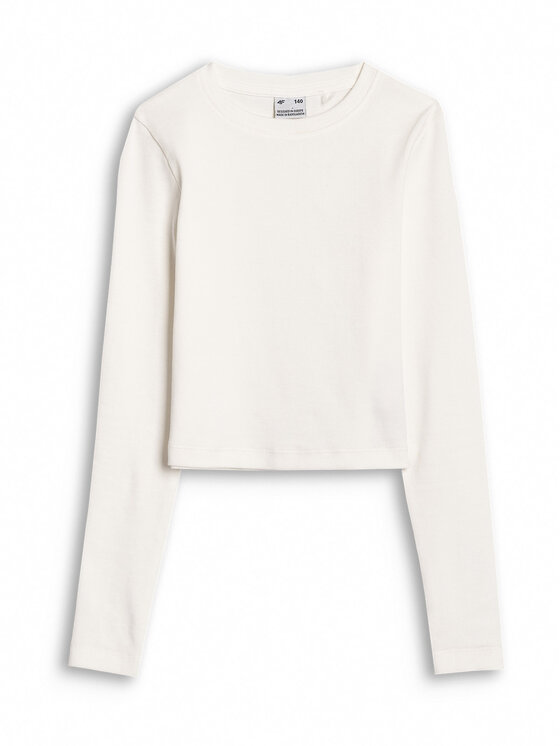 4F 4F Longsleeve ESCAPE TO NATURE Biały Slim Fit