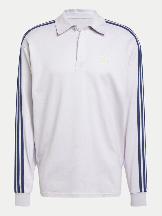 adidas adidas Polo marškinėliai adicolor Rugby JC9916 Violetinė Regular Fit