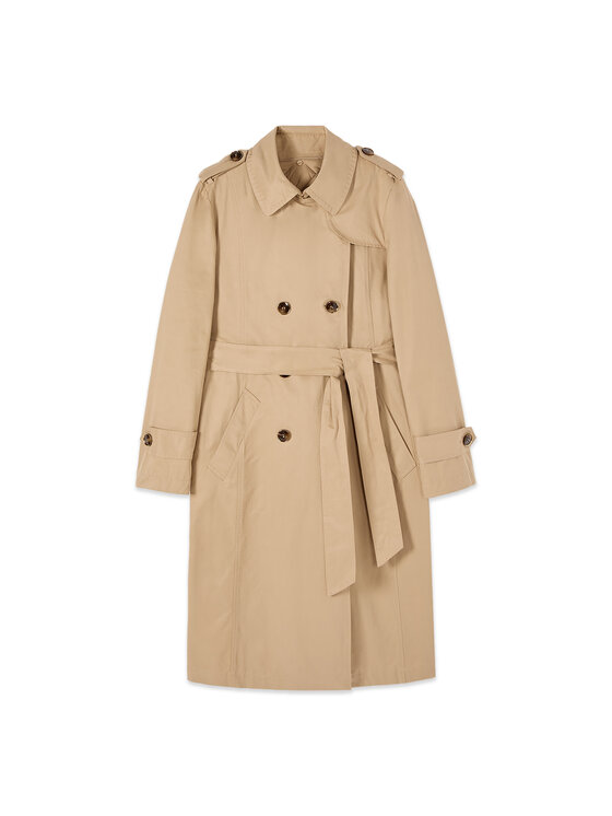 Oltre Oltre Cappotto invernale 0024R000518N012 Crema Baggy Fit